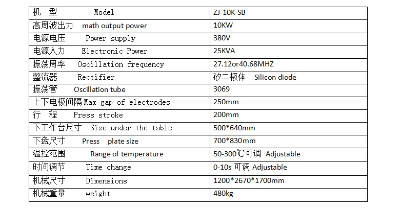 汽車(chē)腳墊熱合機(jī)參數(shù) 汽車(chē)腳墊熱合機(jī)參數(shù)