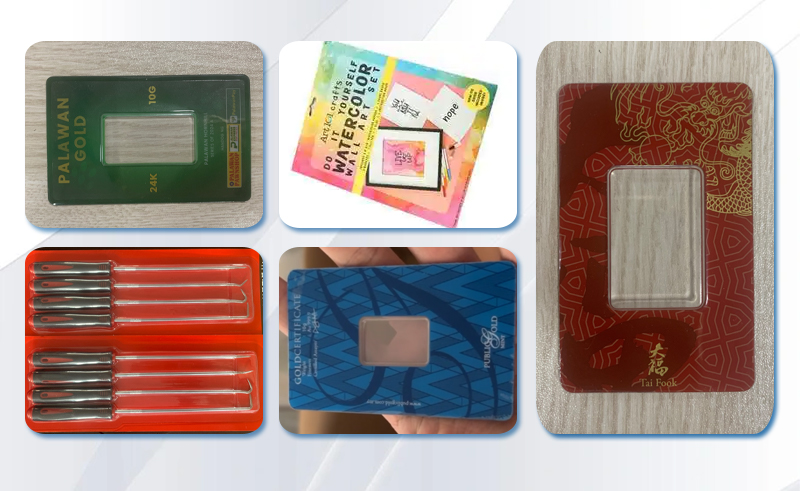 自動高周波機壓印的金塊樣品圖